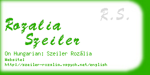 rozalia szeiler business card