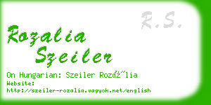 rozalia szeiler business card